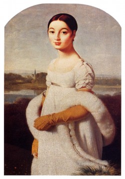  Auguste Obras - Auguste Dominique Retrato de Mademoiselle Caroline Riviere Neoclásico Jean Auguste Dominique Ingres